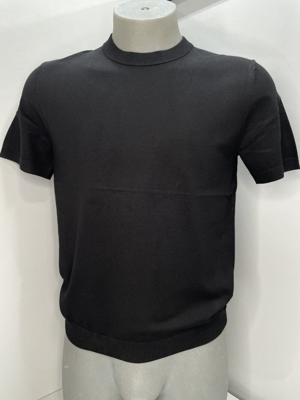 Theory Mens Soris Tee Black Size L Light Bilen Crewneck Short Sleeve
